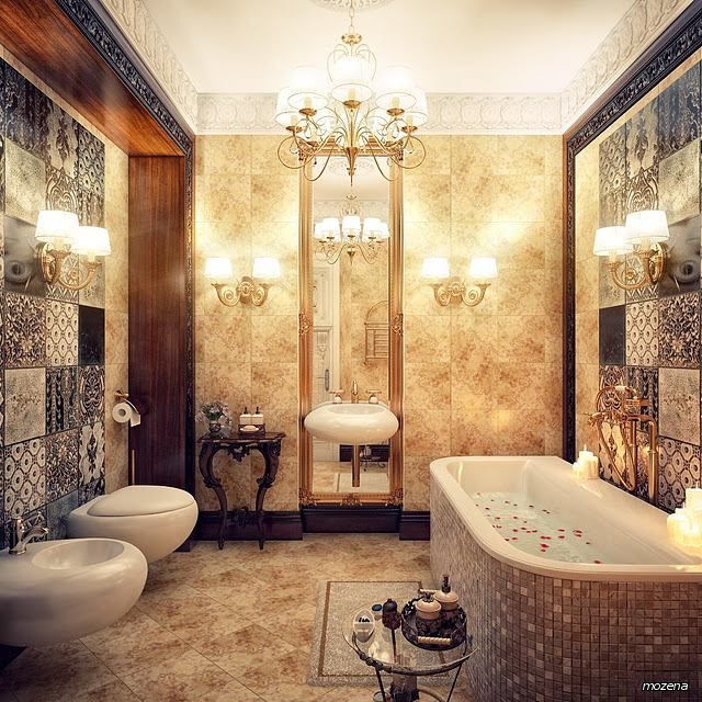 красивые интерьеры ванной комнаты
